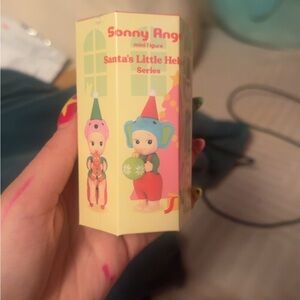 Santa's Little Helper Mini Figure - Blue and Pink